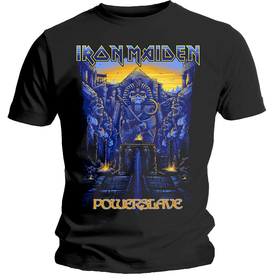 Iron Maiden - Dark Ink Powerslave - Black T-shirt