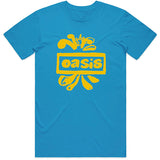 Oasis - Drawn Logo - Sapphire Blue t-shirt
