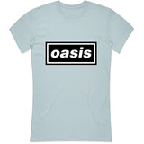 Oasis - Decca Logo - Girl's Junior Light Blue t-shirt
