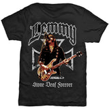 Motorhead - Lemmy-Iron Cross Stone Deaf Forever - Black t-shirt