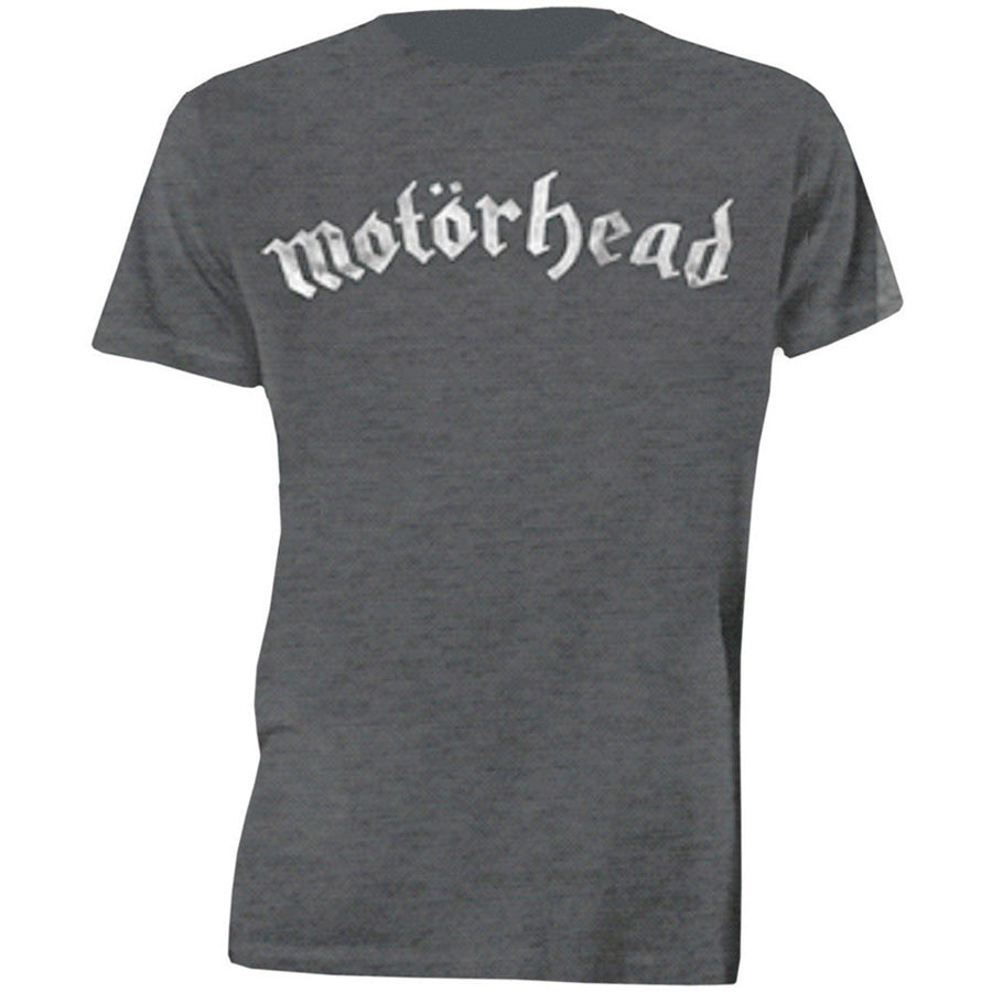 Motorhead - Distressed Logo - Charcoal Grey t-shirt