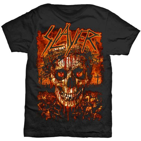 Slayer - Crowned Skull - Black t-shirt
