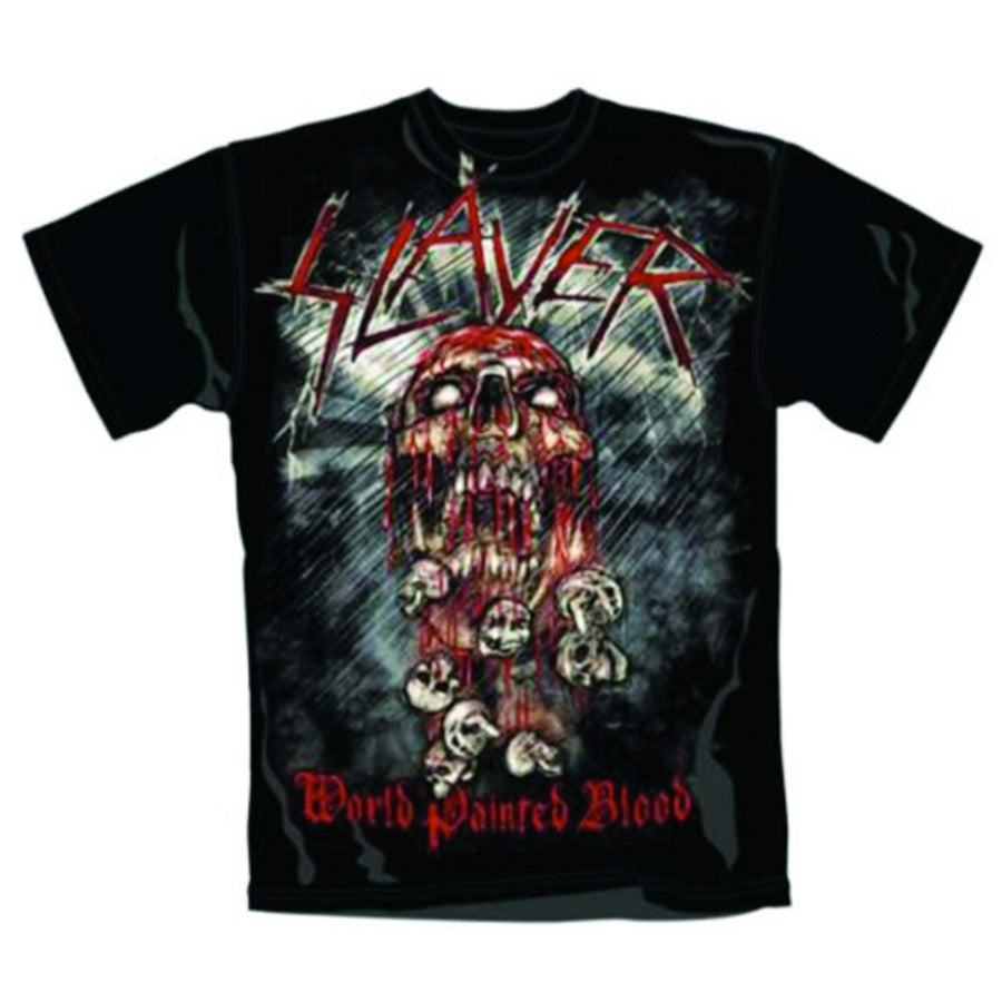 Slayer - World Painted Blood Skull - Black t-shirt