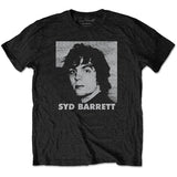 Syd Barrett - -Pink Floyd - Headshot - Black t-shirt