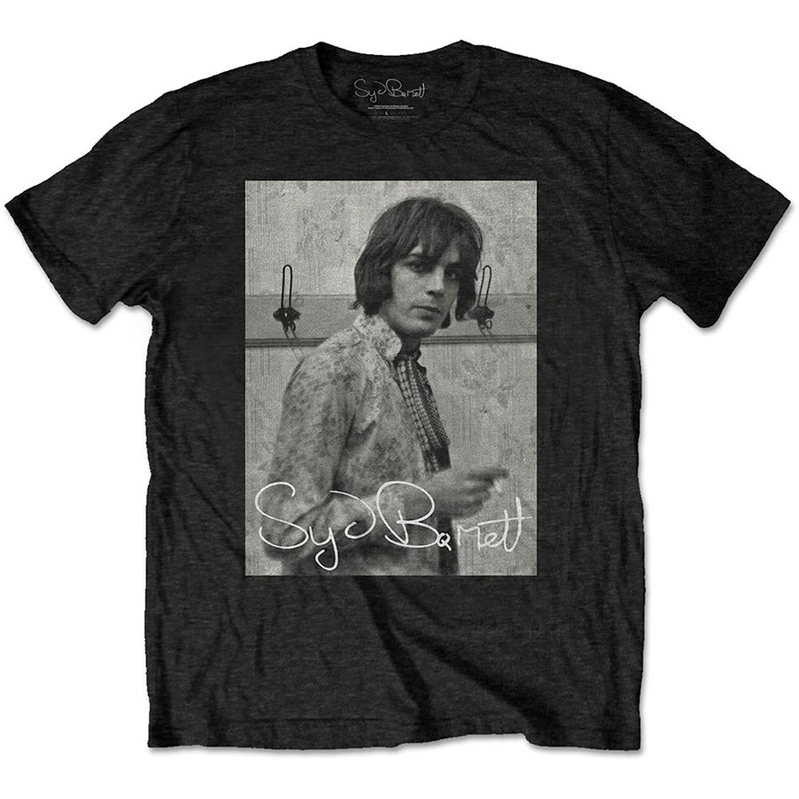Syd Barrett - -Pink Floyd - Smoking - Black t-shirt