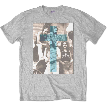 Black Sabbath. - Blue Cross - Grey t-shirt