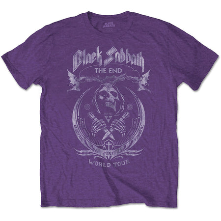 Black Sabbath. - The End Mushroom Cloud - Purple t-shirt