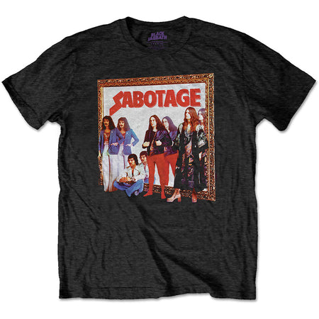 Black Sabbath. - Sabotage with Back Print - Black t-shirt