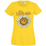 Blink 182 - Sunflower - Yellow Ladies  T-shirt