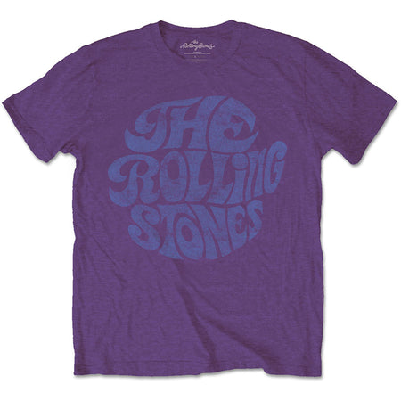 The Rolling Stones - Vintage 70's Logo - Purple T-shirt