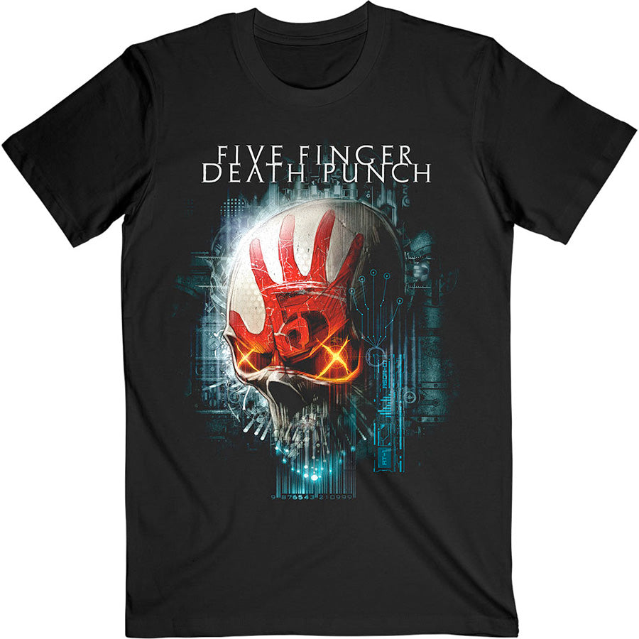 Five Finger Death Punch - Interface Skull - Black t-shirt