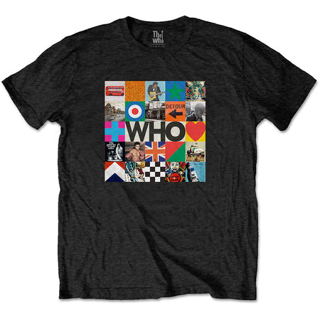 The Who - 5X5 Blocks - Black T-shirt