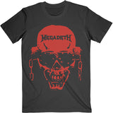 Megadeth - Vic Hi-Contrast Red - Black t-shirt