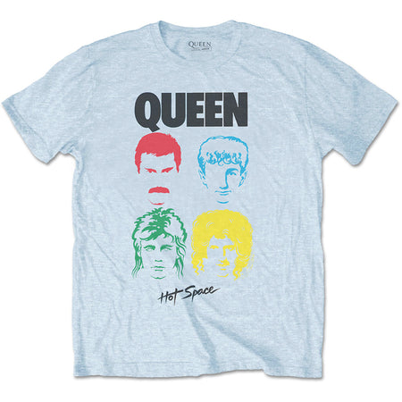 Queen - Hot Space Album - Light Blue t-shirt