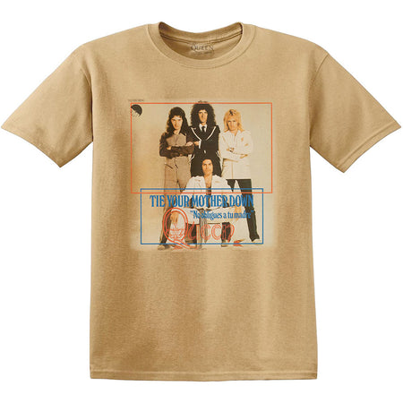 Queen - Tie Your Mother Down - Old Gold  t-shirt