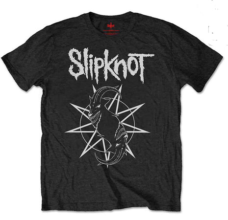 Slipknot - Goat Star Logo with Backprint - Black t-shirt