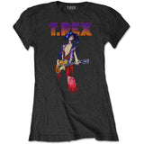 T.Rex Marc Bolan - Rockin' -  Girl's Junior Black t-shirt