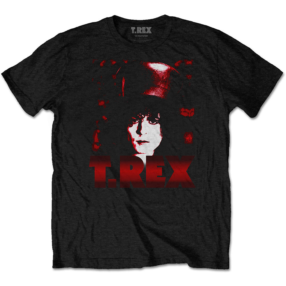 T.Rex Marc Bolan - Marc Top Hat -  Black t-shirt