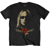 Tom Petty - Shades and Logo - Black T-shirt