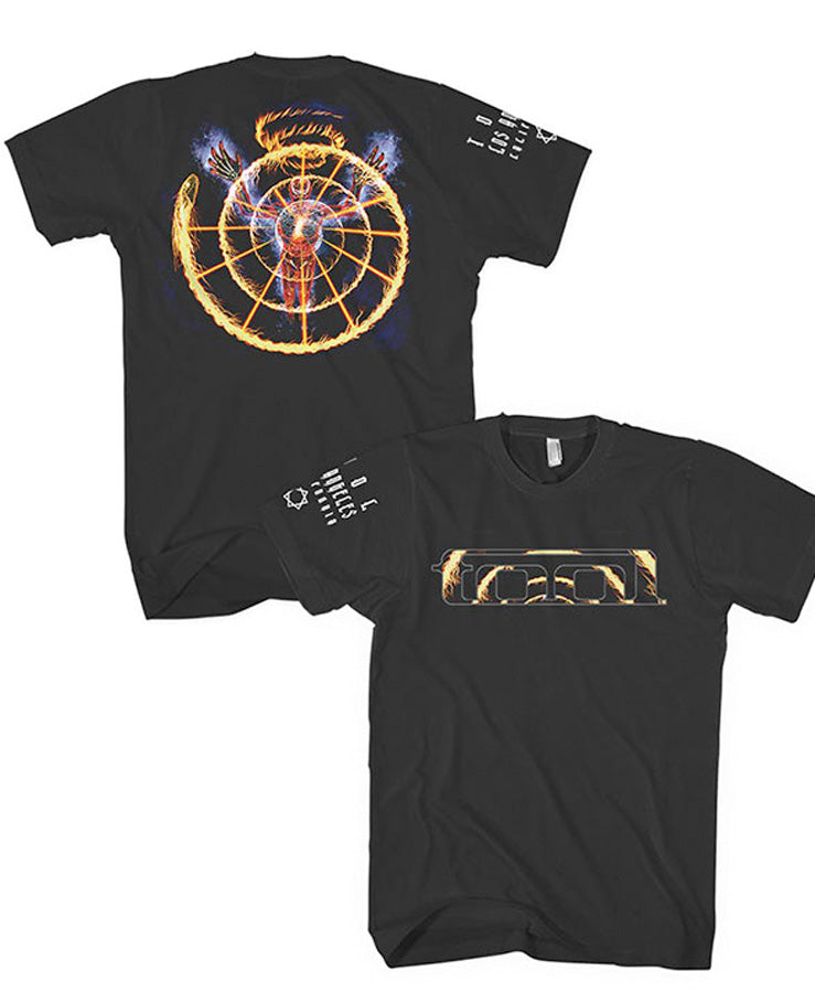 Tool - Flame Spiral - Black t-shirt