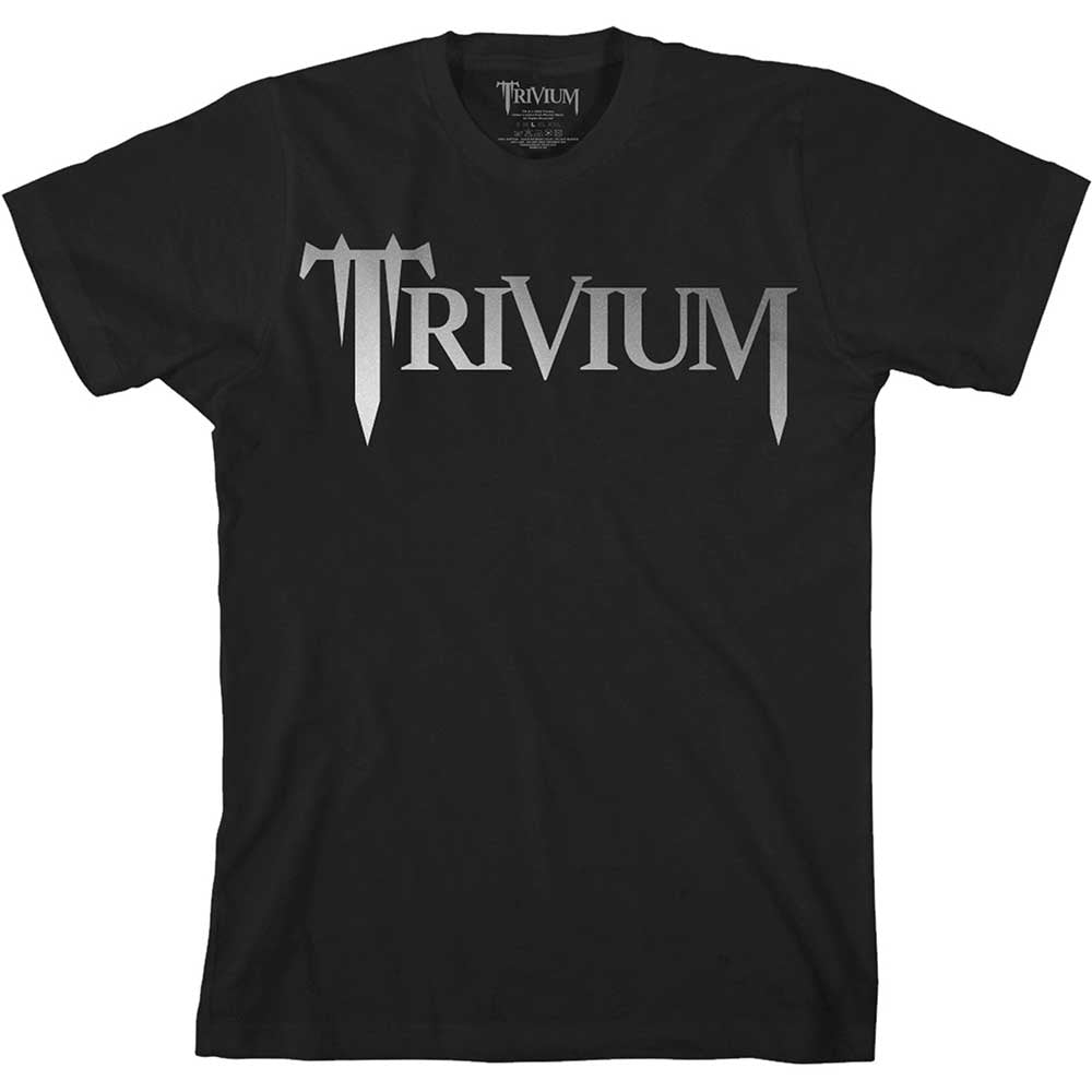 Trivium - Classic Logo-Metallic Print - Black T-shirt