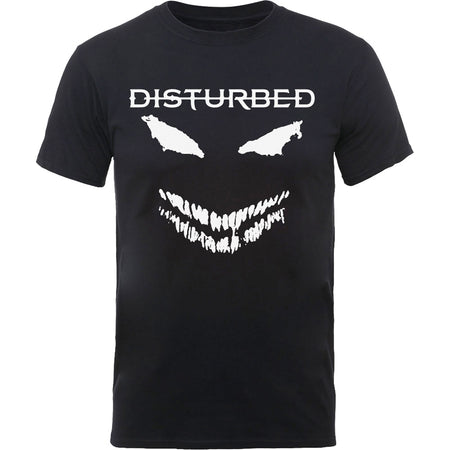Disturbed - Scary Face Candle - Black t-shirt