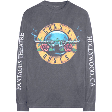 Guns N Roses - Hollywood Tour-Longsleeve -  Charcoal Grey t-shirt