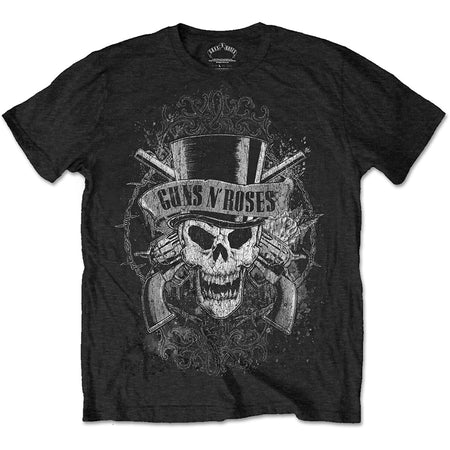 Guns N Roses - Faded Skull - Black t-shirt