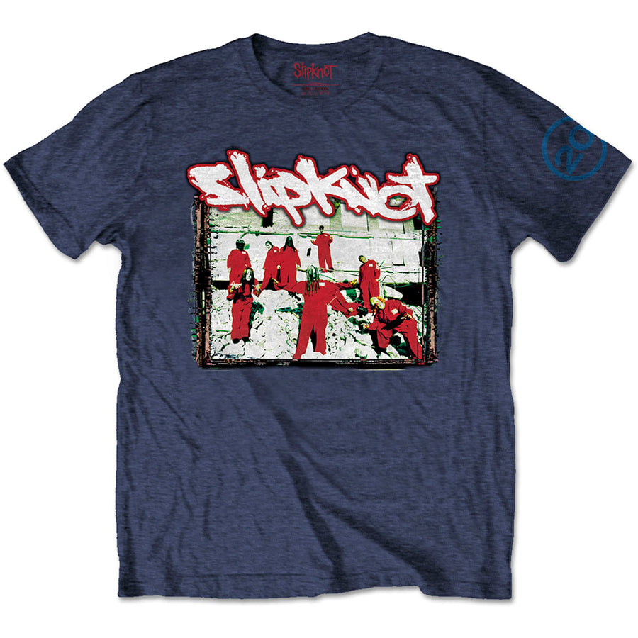 Slipknot - Red Jump Suits-20th Anniversary - Navy Blue t-shirt