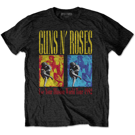 Guns N Roses -Use Your Illusion World Tour - Black t-shirt