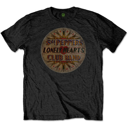 The Beatles - Vintage Drum Head - Black t-shirt