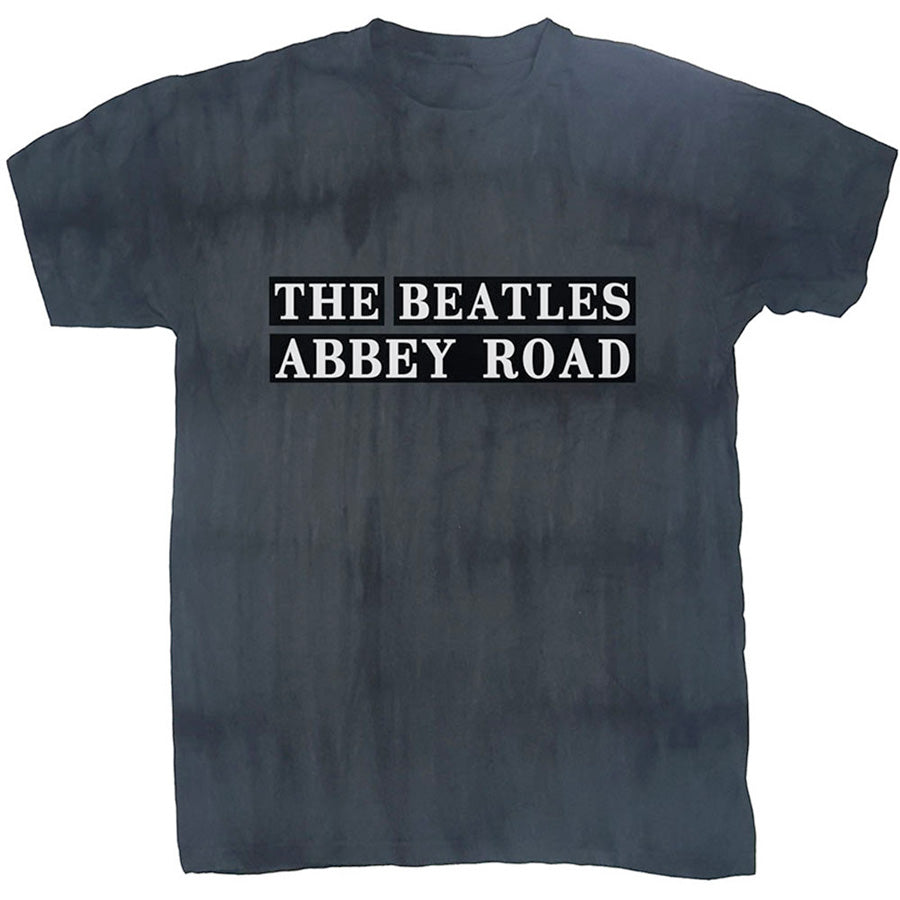 The Beatles -  Abbey Road Sign-Dip Dye - Black t-shirt