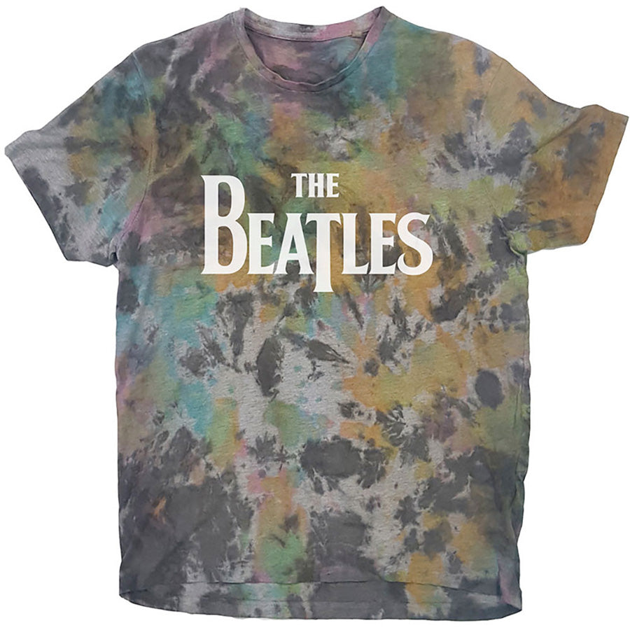 The Beatles -  Drop T Logo-Dip Dye - Grey t-shirt