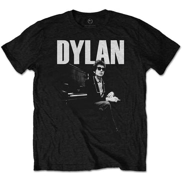 Bob Dylan - At Piano - Black  T-shirt