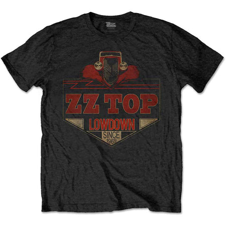 ZZ Top - Lowdown -  Black T-shirt