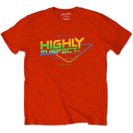 Highly Suspect - Gradient Type - Red t-shirt