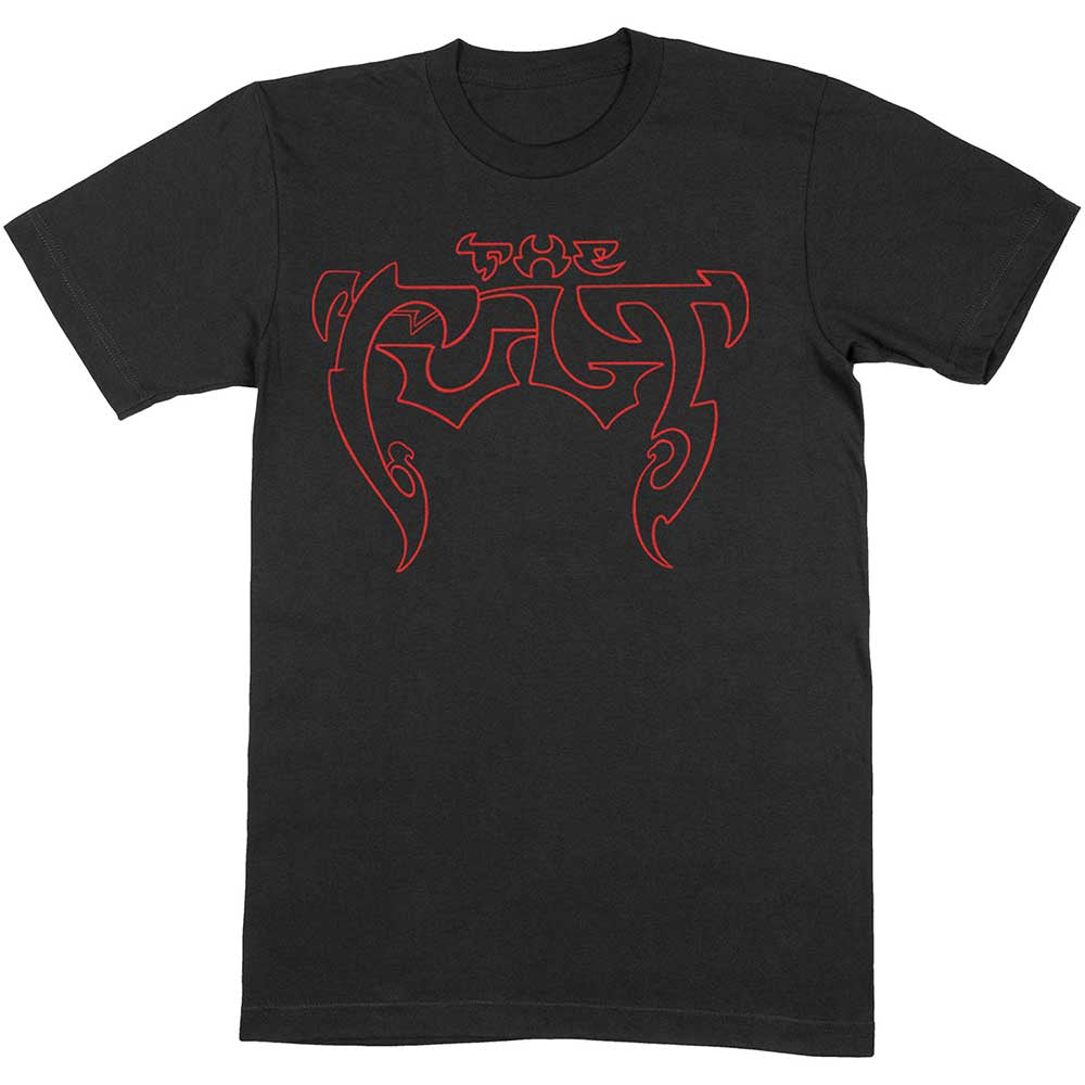The Cult - Outline Logo - Black t-shirt