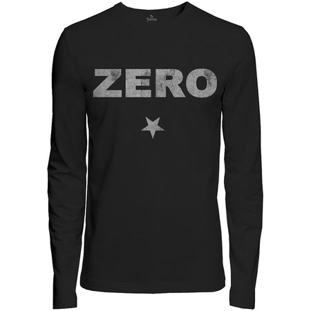 Smashing Pumpkins - Zero Distressed Long Sleeved - Black t-shirt
