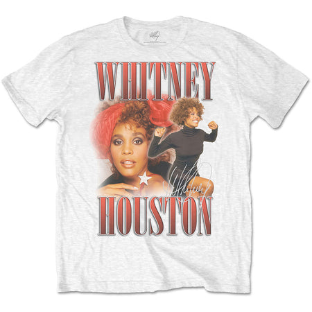 Whitney Houston - 90's Homage - White t-shirt