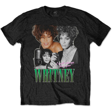Whitney Houston - Alwauys Love You Homage - Black t-shirt