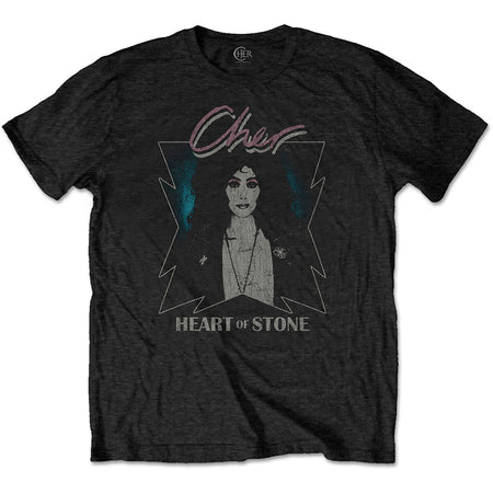 Cher - Heart Of Stone - Black t-shirt
