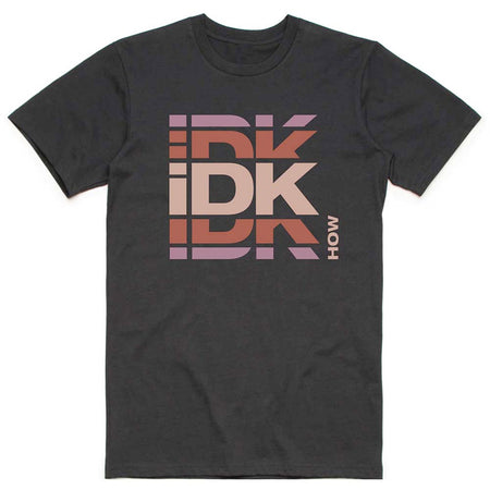 iDKHOW - Branded Logo - Black  T-shirt