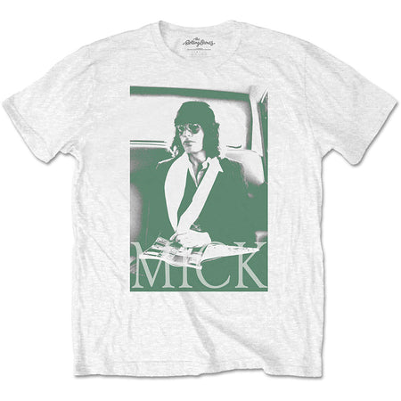 The Rolling Stones - Mick Photo Version One - White  T-shirt