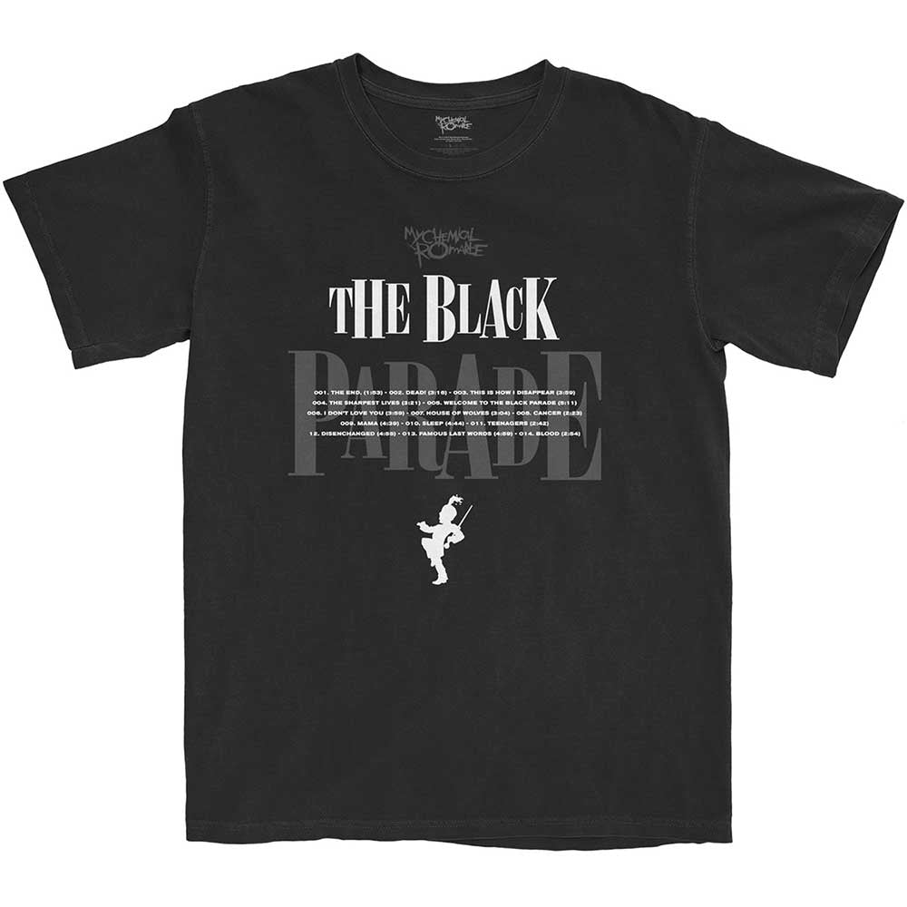My Chemical Romance - MCR-Track Listing  - Black t-shirt
