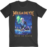 Megadeth - Rust In Peace-Tracklist Back Print  - Black t-shirt