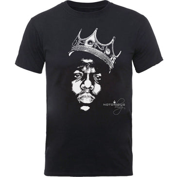 Biggie Smalls - Crown Face - Black t-shirt