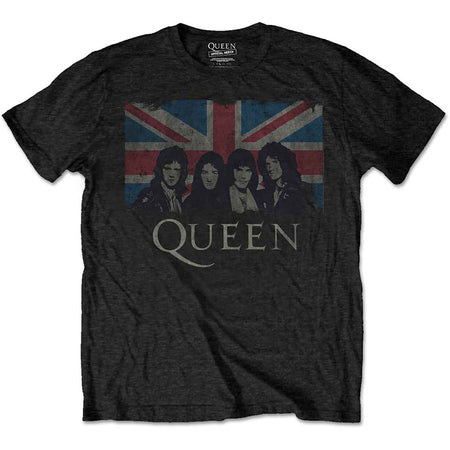 Queen - Vintage Union Jack - Black t-shirt