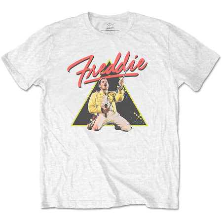 Queen - Freddie Mercury-Triangle - White t-shirt