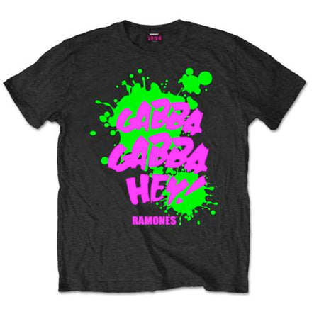 The Ramones - Gabba Gabba Hey - Black  T-shirt