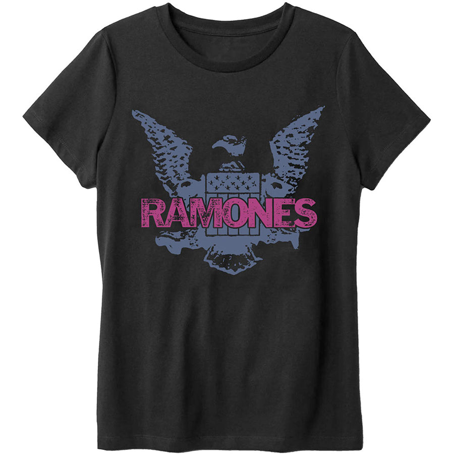 The Ramones - Purple Eagle - Black  T-shirt